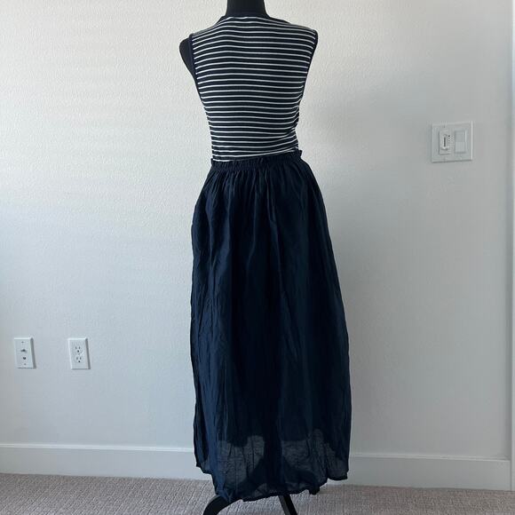 J Crew Gathered Waist Mixy Dress In Stripe Small - Picture 3 of 13